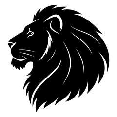 Stylized animal silhouette isolated on white background