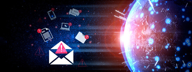 Visual representation of digital communication highlights the importance of email alerts and message notifications in today technology-driven world. Gantry