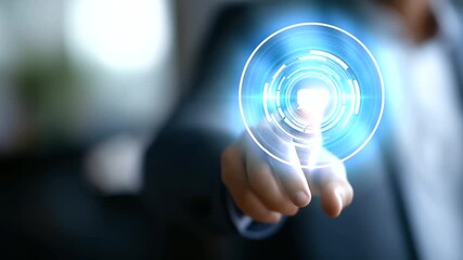 Faceless young businessman chatting with smart AI artificial intelligence chatbot interface machine learning conversation digital assistant technology automated communication