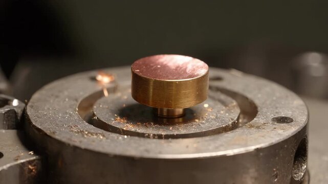 Medium shot of microalloying vanadium into heated metal highlighting increased hardness and wear resistance during the manufacturing process.