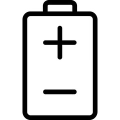 Obraz premium Battery outline icon vector