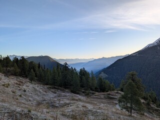 Swiss Alps in the morning