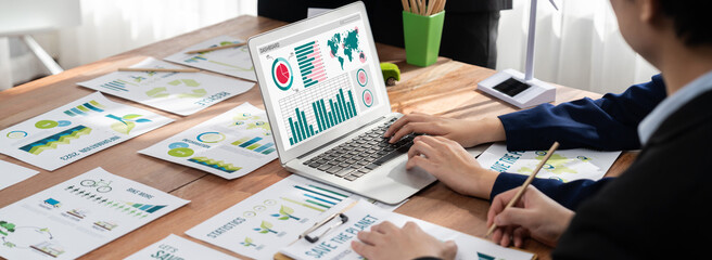 Business data dashboard provide brisk business intelligence analytic for marketing strategy planning