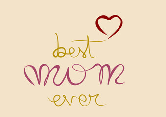 best mom ever dedication card