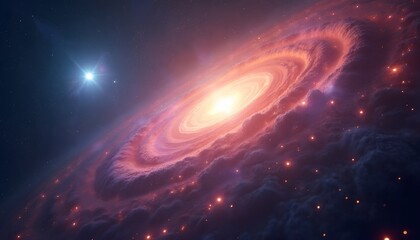 Galactic Spiral in Cosmic Space