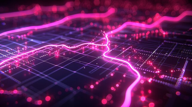 3d virtual graphs for online trading  blockchain data and cryptocurrency investment insights