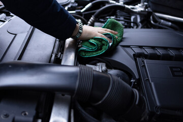 repair of a passenger car at a service station