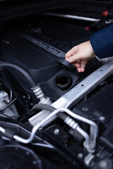 repair of a passenger car at a service station