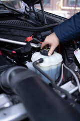 repair of a passenger car at a service station