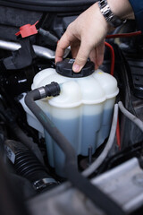 repair of a passenger car at a service station