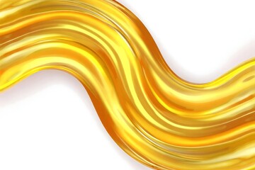 Gold Liquid Abstract Swirl - Elegant Design Element