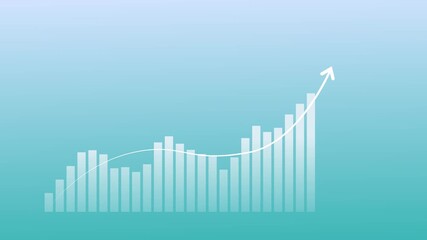 Stock market analytics and business growth, professional reviewing financial reports, investment performance, representing business strategy and Motion graphics of stock market idea - Powered by Adobe