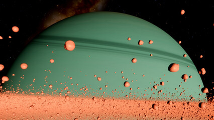 Saturn's green twin © Astrobia