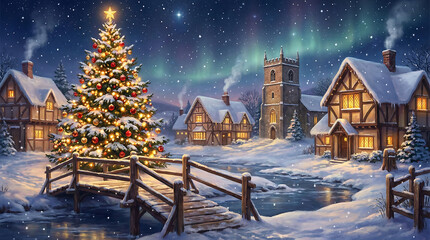 In picturesque settings, celebrate the New Year 2026 with snowy landscapes and festive gift-giving