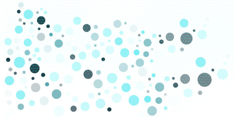 Light BLUE vector layout with circle shapes. Blurred decorative design in abstract style with bubbles. Template for your brand book.