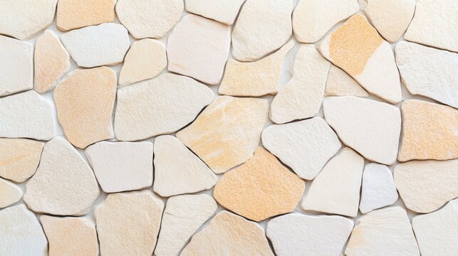 Natural Stone Wall Texture, Beige, Stone Wall - Powered by Adobe