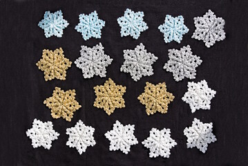 geh&auml;kelte Weihnachtssterne - festliche Geschenkidee