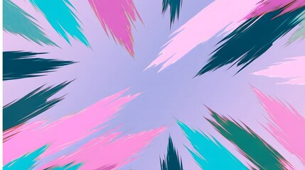 Expressive Color Strokes in Modern Abstract Composition