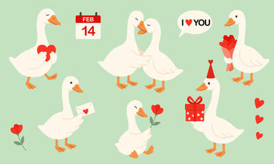 Valentine Geese
