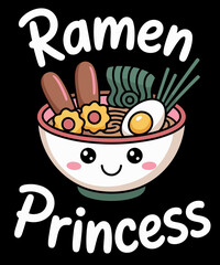 Ramen Princess Cute Kawaii Asian Noodle