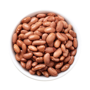Frijoles refritos refried beans in small serving bowl