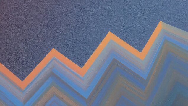 Abstract Zigzag Pattern with Gradient Colors and Geometric Shapes.