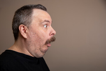 A man with a mustache