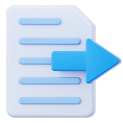 Export User Interface 3D Icon