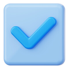 Confirm User Interface 3D Icon