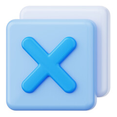 Deselect User Interface 3D Icon