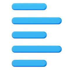 align text left User Interface 3D Icon