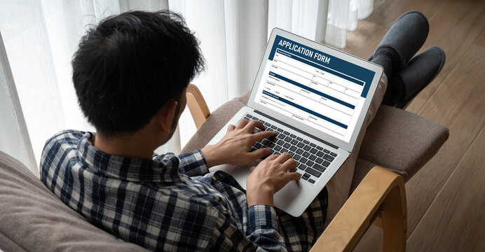 Online application form for modish registration on the internet website