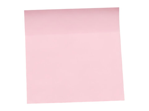 A single pink sticky note on a black background