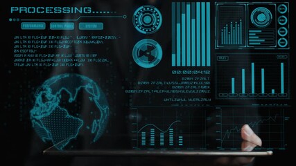 Explore advanced concepts in data analytics and processing for businesses, featuring insightful visual displays and global data representation for strategic insights. Cipher - Powered by Adobe