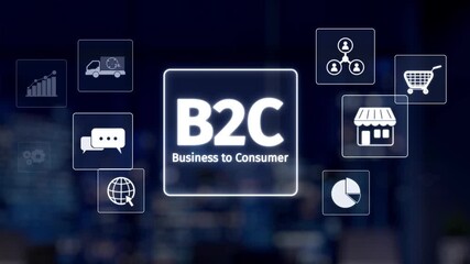 This image showcases a robotic hand interacting with a display of business-to-consumer icons, emphasizing the synergy between technology and modern marketing strategies. Synapse