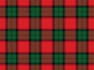 Obraz premium Christmas tartan plaid seamless pattern, red green earthy rustic winter check seamless background. Perfect for farmhouse holiday decor, packaging design and warm seasonal textiles
