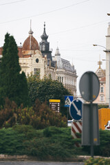 beautiful architecture. Ancient buildings of a European city
