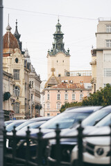 beautiful architecture. Ancient buildings of a European city
