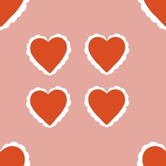  illustration of a set of red hearts