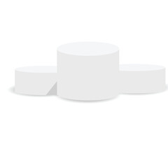 Abstract clean Grey Platform with Glow Effects Display Stage for showcase.