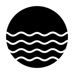 Sea Glyph Icon