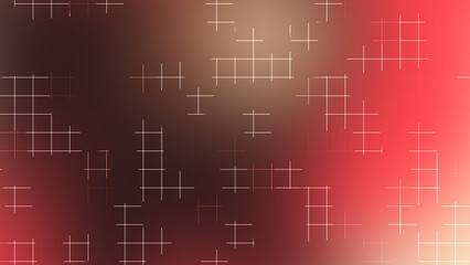 Red Brown Gradient Grid Line Abstract Background with Glowing Light