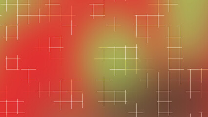 Red Green Brown Gradient Grid Line Background for Holiday Celebration Design