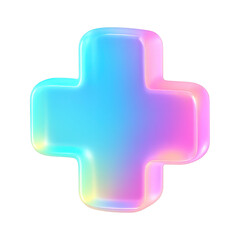 Obraz premium PNG Colorful glossy 3D plus