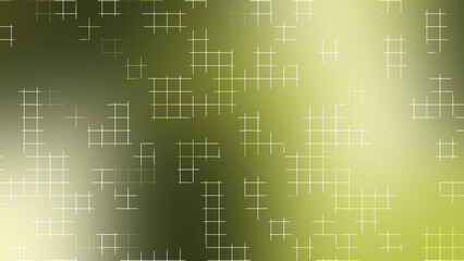 Abstract Olive Green Grid Lines Background with Elegant Golden Gradient