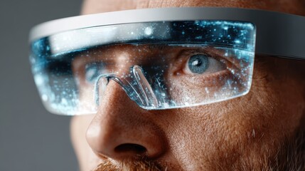 Augmented Reality Headset - Future Tech Stock Photo, Ar glasses, Virtual reality