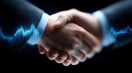 Business Handshake Finance Chart - Partnership Success Images