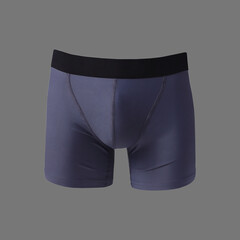 Blue sport male boxers, fitness underwear