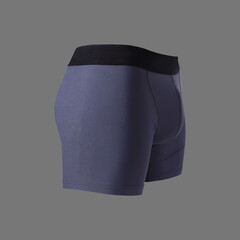 Blue sport male boxers, fitness underwear