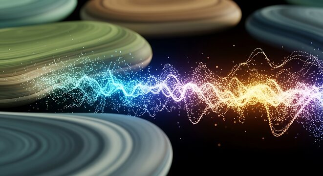 Interdimensional gateways glowing with cosmic energy and ethereal circles